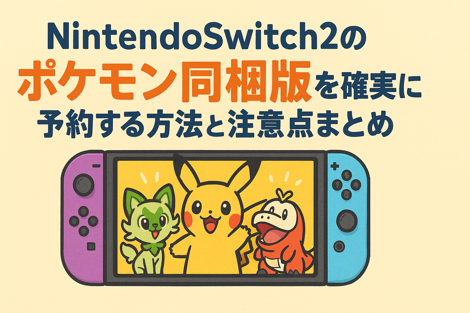 NintendoSwitch2のポケモン同梱版を確実に予約する方法と注意点まとめ 